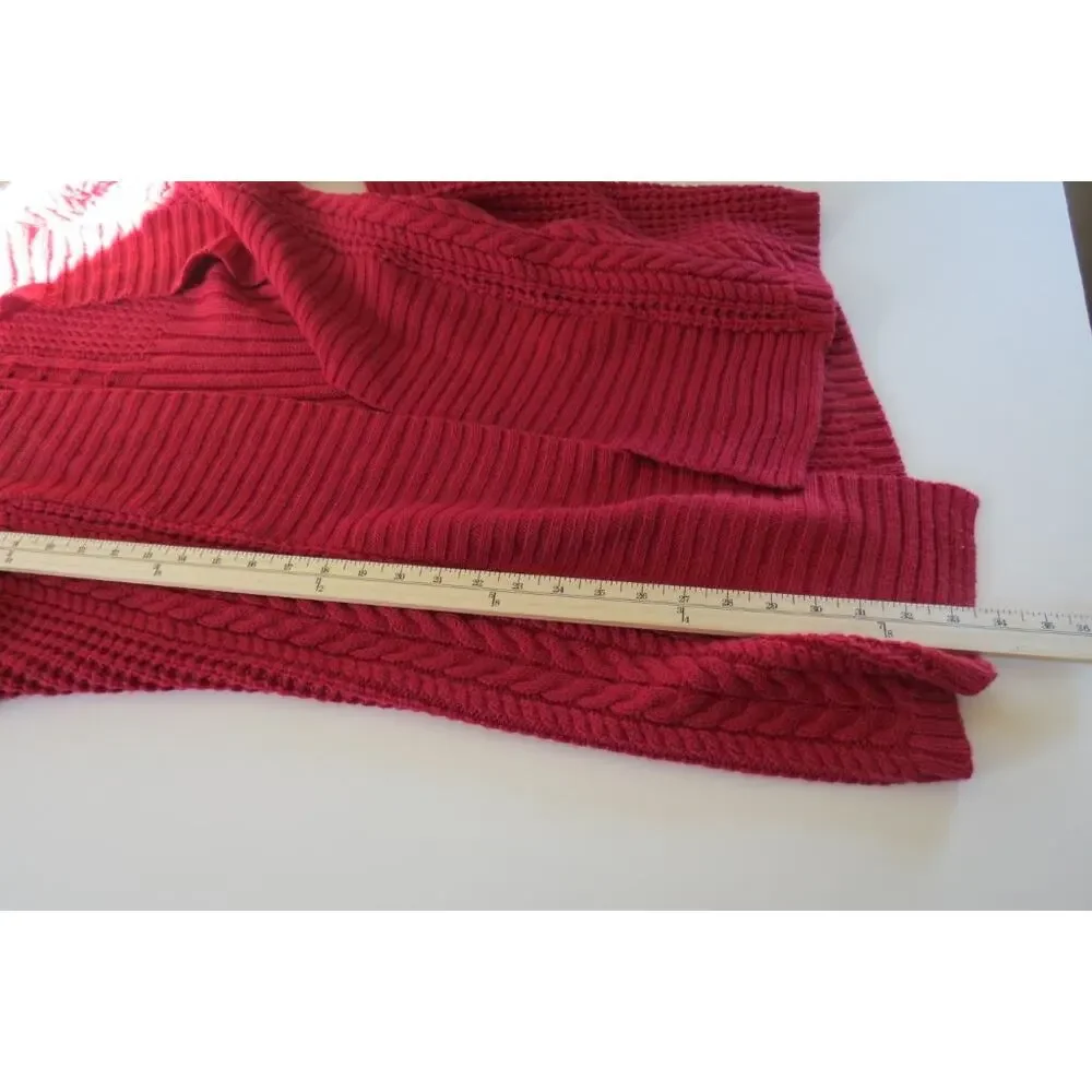 Sundance duster length cable cardigan size XL - Picture 7 of 8